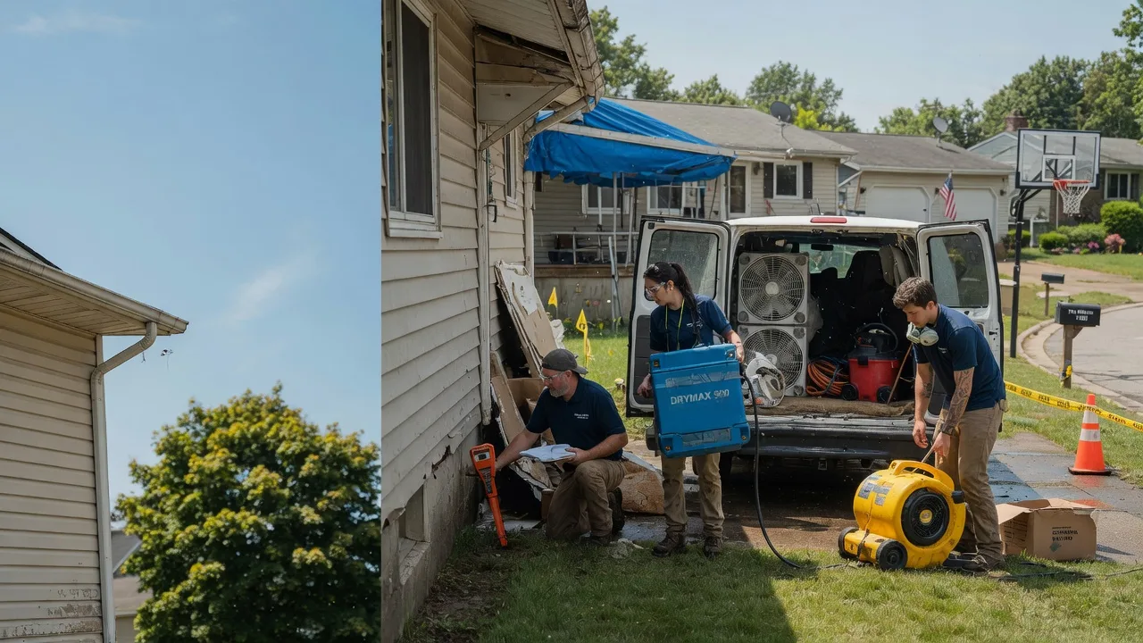 Ceiling Leak Cleanup in Center City, MN near me